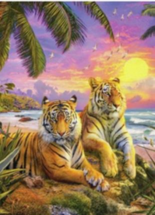 Картина по номерам "Тигры" 40*50см 73836