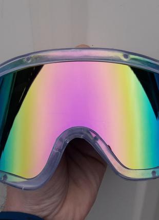Лыжные очки маска Gloss затемненное стекло