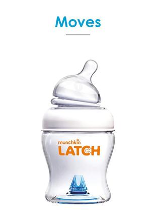 Бутылочка Munchkin Latch пластиковая, 120мл, соска силикон, 0m...