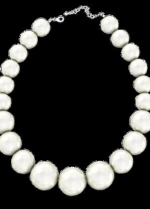 Ожерелье из крупного белого жемчуга Lambre