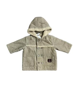 Купити дитячу вельветову куртку  з хутром, 74 розмір