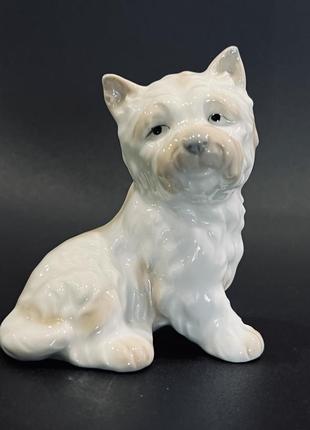 Фарфоровая статуэтка собака терьер john jenkins япония