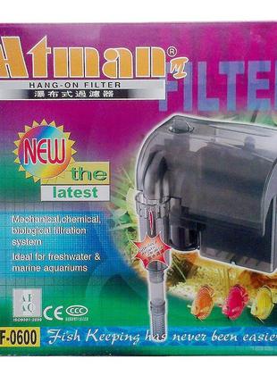 Навесной фильтр для аквариума atman hf-0600