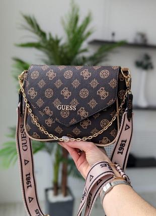 Женская Сумка кросс боди Guess 2 в 1