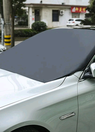 Автомобильный чехол на ветровом стекле авто с магнитами