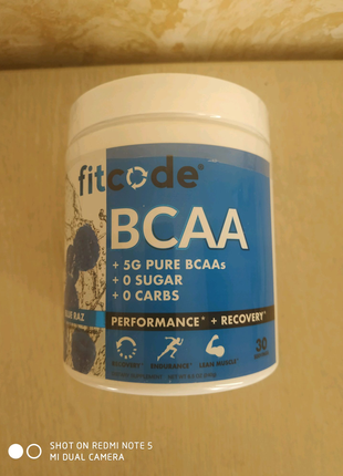 Аминокислоты BCAA Fitcode, 240 грамм iHerb USA