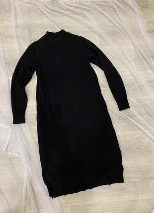 Черное платье-свитер vila, s.