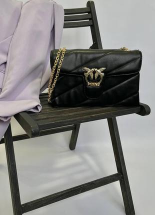 Женская сумка через плечо пинко стильная Pinko классическая, ч...