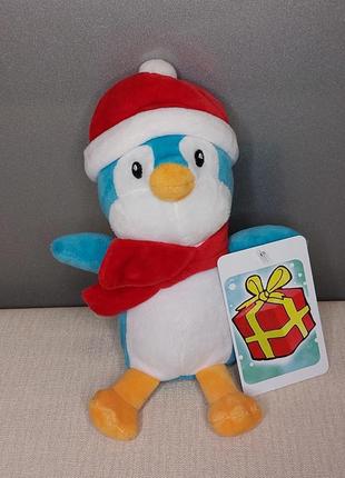 Мягкая игрушка новогодний пингвин