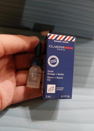 Clarins men shave ease oil — олія для гоління з екстрактом рим...