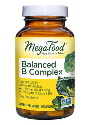 Витамины и минералы MegaFood Balanced B Complex, 60 таблеток