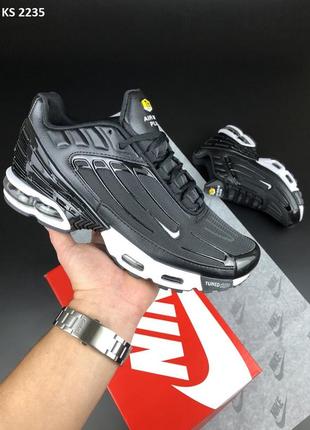 Мужские кроссовки nike air max plus iii (чорно/білі)