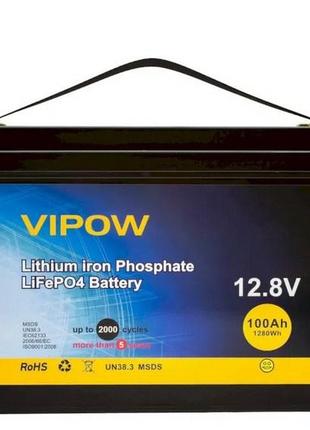 Акумулятор для сонячних електростанцій Vipow LiFePO4 12,8 V 10...