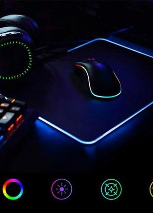 Світлодіодний геймерський килимок для комп'ютерної миші RGB-01...