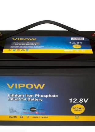 Аккумулятор для ибп ups котла 12v Vipow LiFePO4 литий железо ф...
