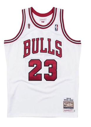 1995-1996 chicago bulls nba michael jordan mitchell &amp; ness...