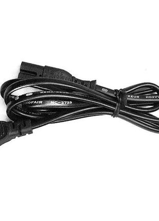 Сетевой шнур для радиоприемника, черный/тонкие 2х0,75mm/ 1,5m ...