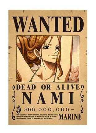 Плакат Ван Пис Нами One Piece ABC