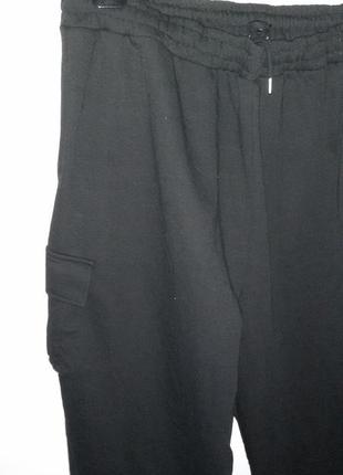 Boohoo джоггеры оверсайз, утепленные,черные размер 60-62(64)