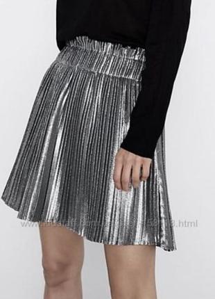 Крутая юбка шорты металлик 😍😍😍 zara