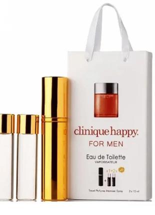 Clinique happy for men 3x15ml - trio bag