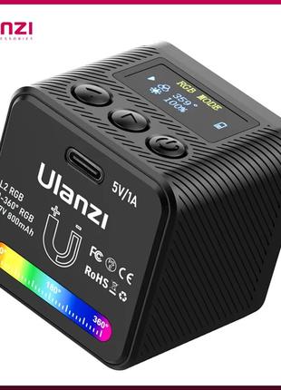 Светодиодный накамерный свет для фотосъемки Ulanzi L2 RGB Mini...