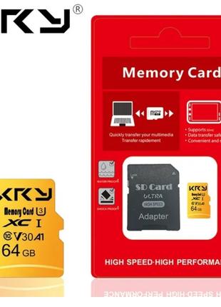 Флеш память microSD 64GB KRY