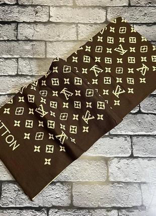 Шарф louis vuitton в коричневом цвете