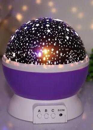 Ночник-проектор звездное небо star master dream qdp01 фиолетовый