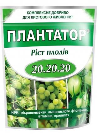 Удобрение Плантатор Рост плодов NPK 20-20-20, 1 кг, Киссон Мак...