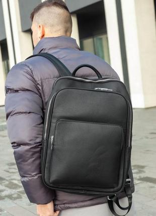 Мужской качественный и стильный рюкзак из натуральной кожи