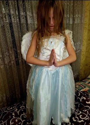 Платье ангел на 8-9 лет.