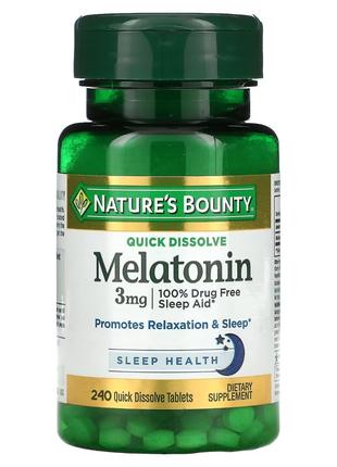 Мелатонин быстро растворяющийся, 3 мг, вкус вишни, Melatonin, ...