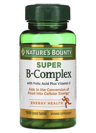 Комплекс витаминов B с фолиевой кислотой и витамином С, Super ...