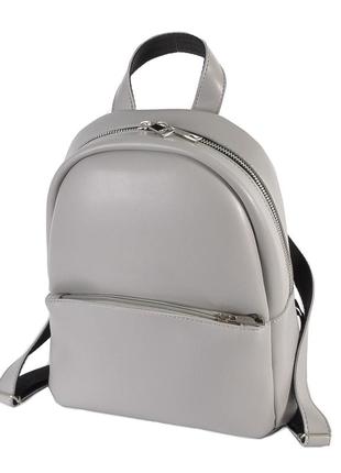 Серый — качественный универсальный фабричный рюкзак на молнии ...