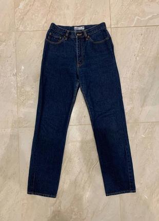 Классические джинсы синие винтажные мужские плотные jeans west...