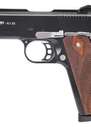 KUZEY 911-SX2, 9+1/9 мм (черный/коричневая рукоятка) + 1 магазин