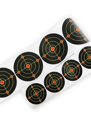 7-дюймовая клейкая бумага для стрельбы по мишеням Bullseye Spl...