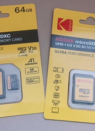 Kodak флешка / Micro sd 64gb/ карта пам’яті 64 gb
