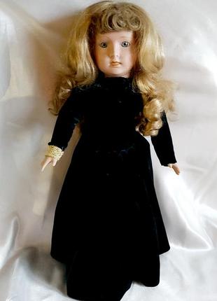 Кукла 42 см фарфоровая винтажная коллекционная винтаж