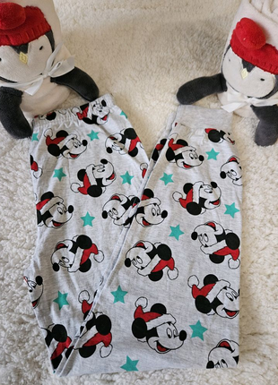 Домашні піжамні штани з новорічним принтом