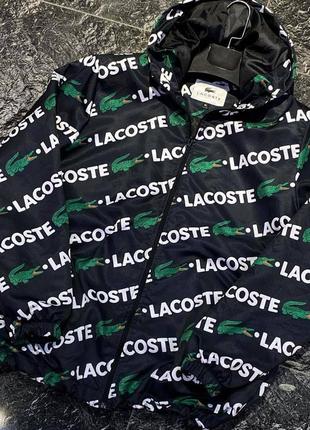 Куртка LACOSTE Black вітровка лакост лакосту вітровка