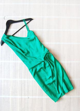 Атласное платье river island зеленого цвета