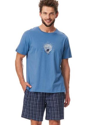 Піжама чоловіча футболка та шортами Key MNS 252 розмір L (48)