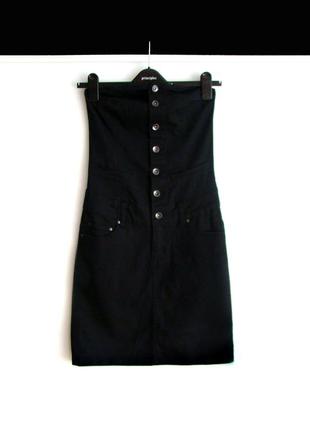 Джинсовое платье vila черного цвета