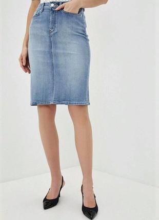Новая джинсовая юбка-карандаш lauren ralph lauren