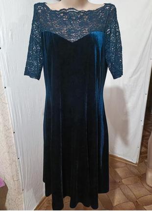 💥брендовое нарядное женское платье р. 50 xl