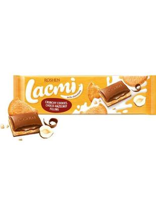 Шоколад roshen lacmi молочный с шоколадно-ореховой начинкой и ...