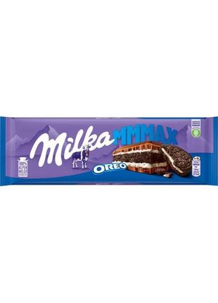 Шоколад milka с кусочками печенья орео 300 г