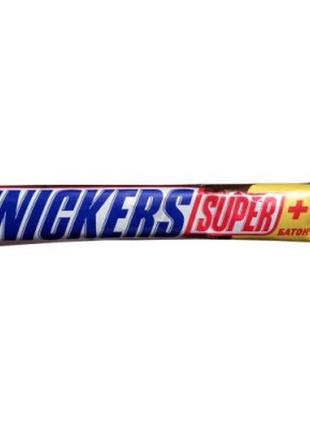 Батончик шоколадный сникерс snickers super+1 112,5 г